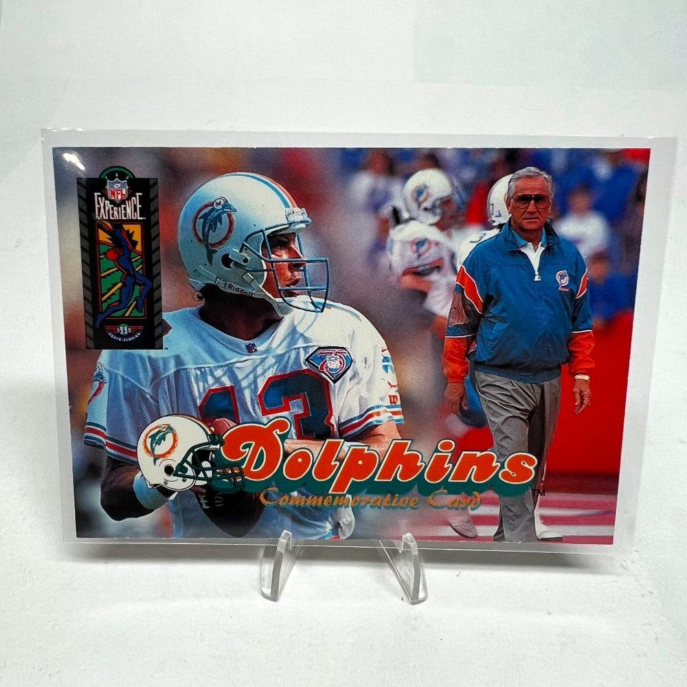 Dan Marino Don Shula Miami Dolphins 1994 Commemorative Card QB Club #MD1